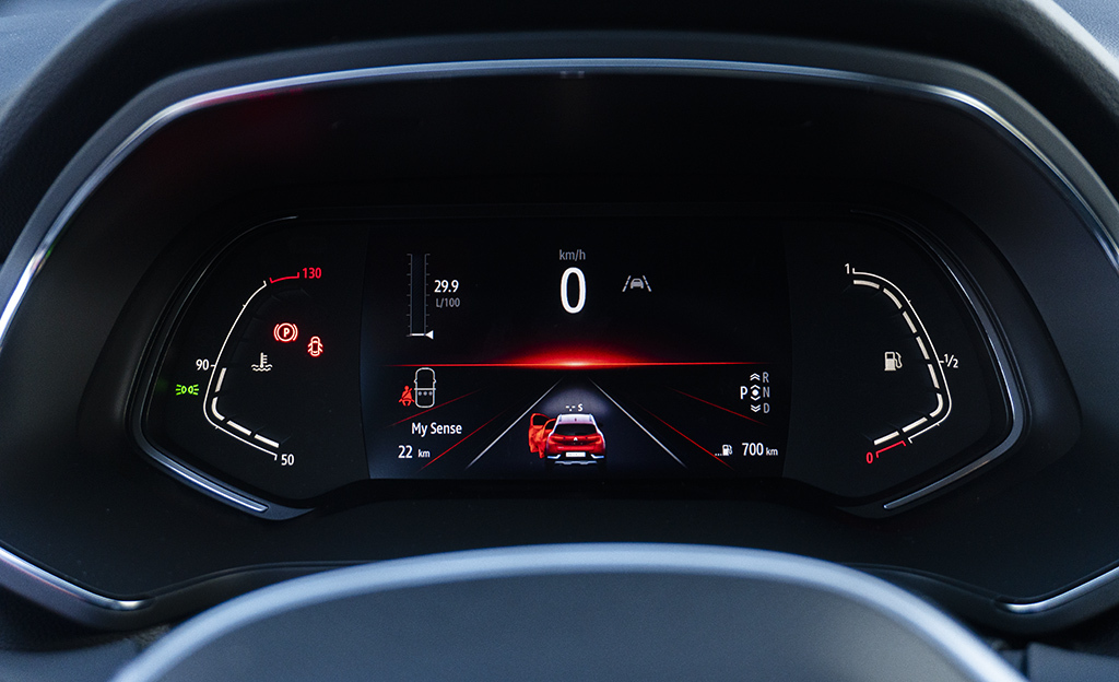 Renault Captur digitaalimittaristo