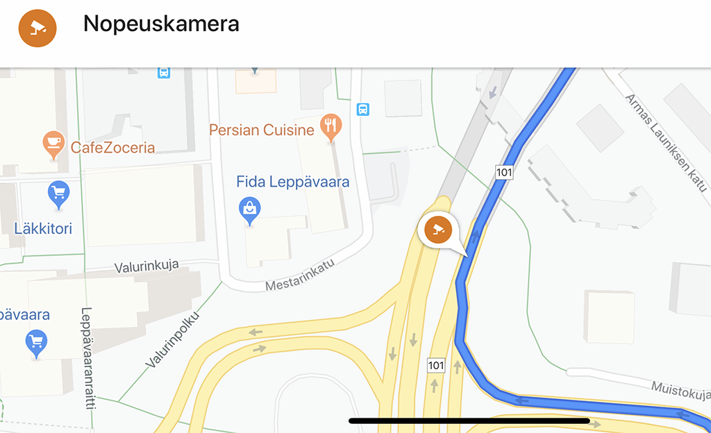 Google Mapsin uusi ominaisuus – näin tarkistat peltipoliisien sijainnit