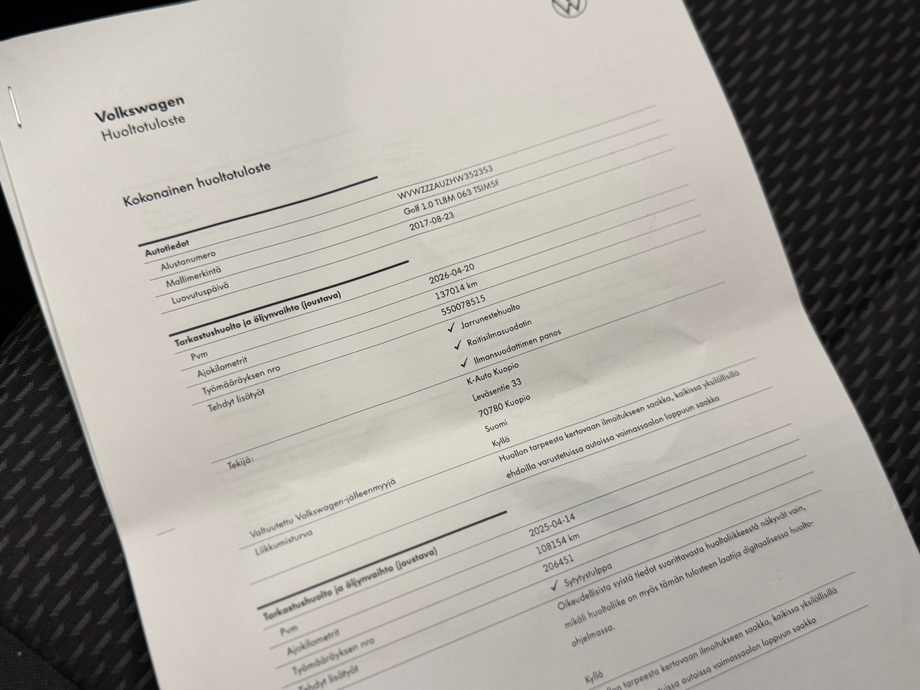 Volkswagen Golf vaihtoauto