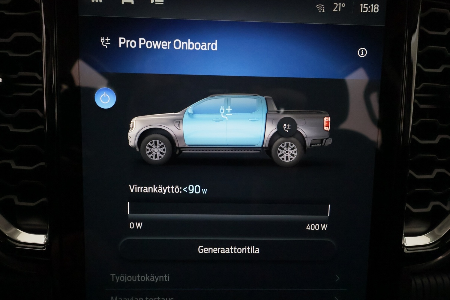 heti ajoon Ford Ranger