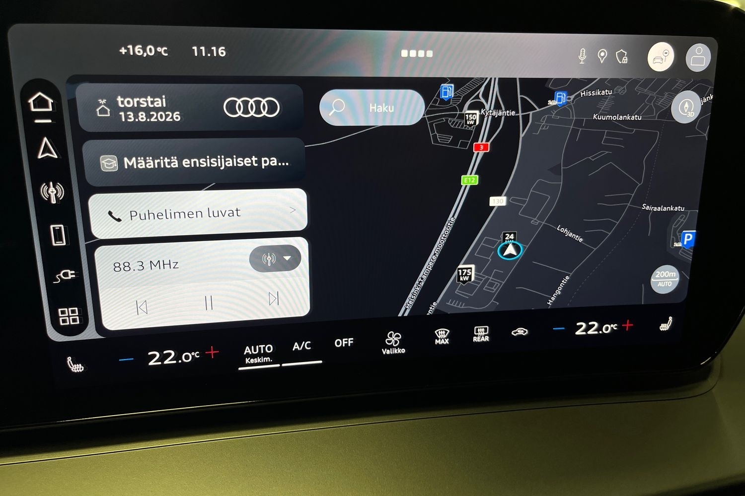 heti ajoon Audi Q3