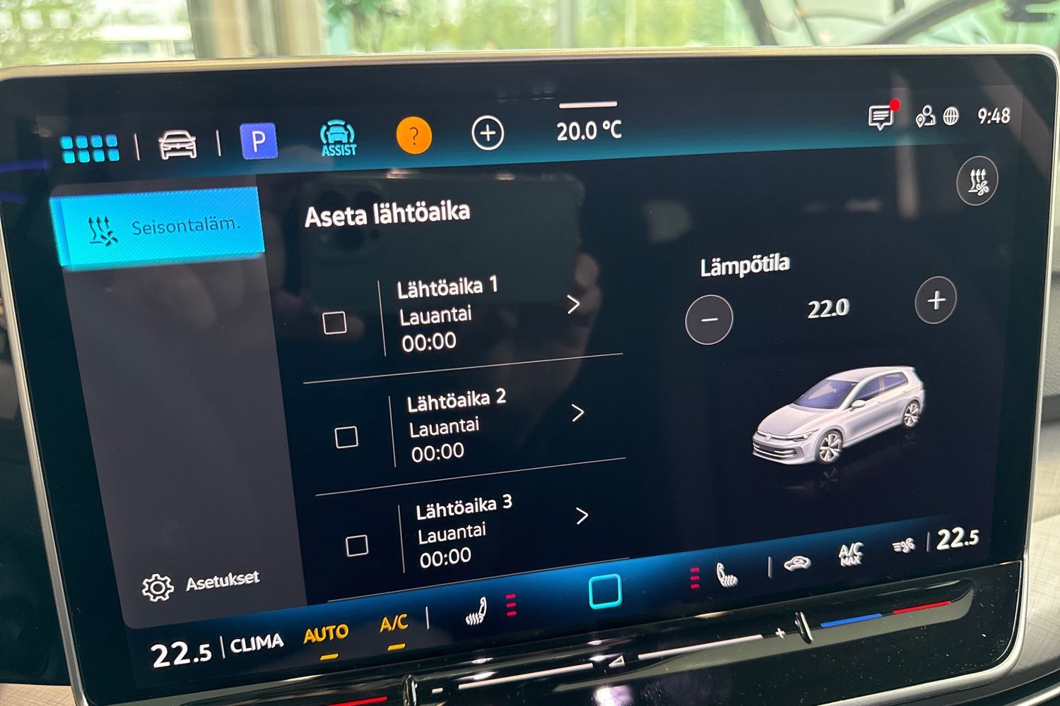 heti ajoon Volkswagen Golf