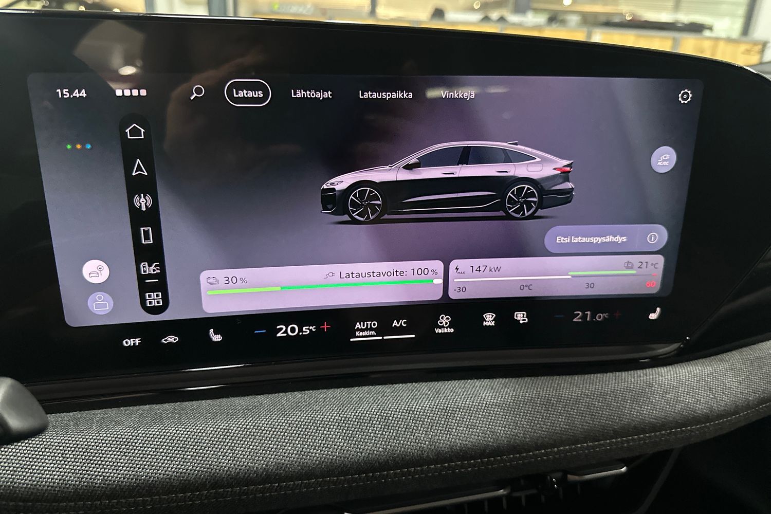 heti ajoon Audi A6 e-tron