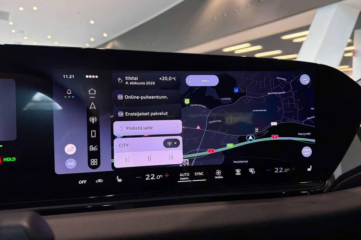 heti ajoon Audi A6 e-tron