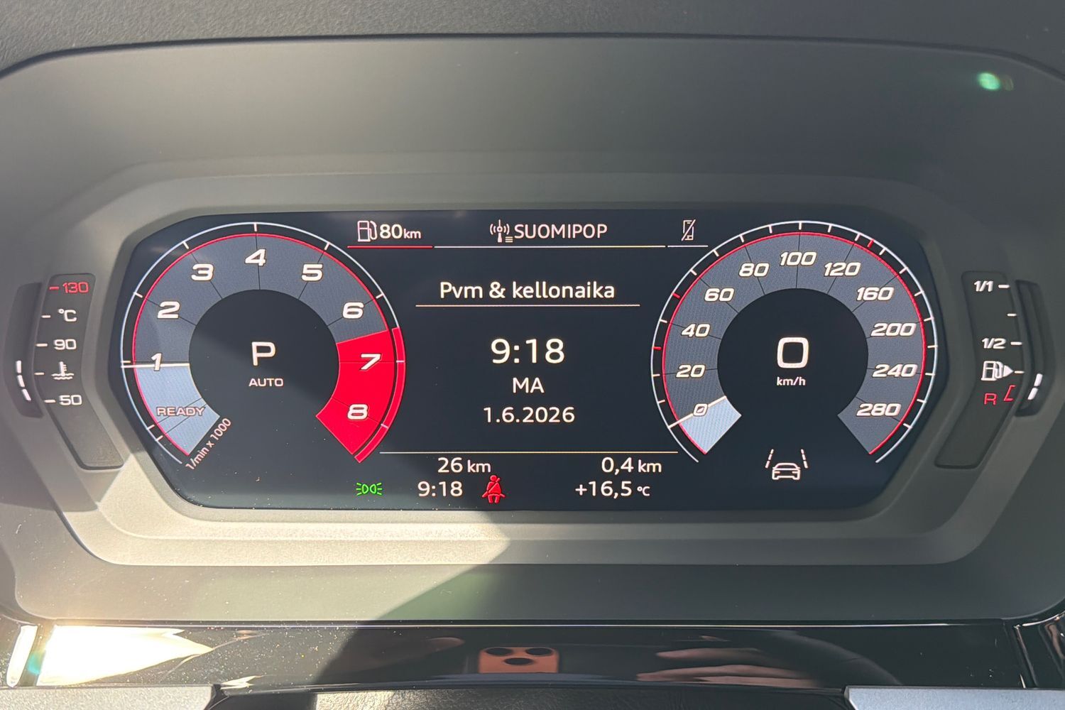 heti ajoon Audi A3
