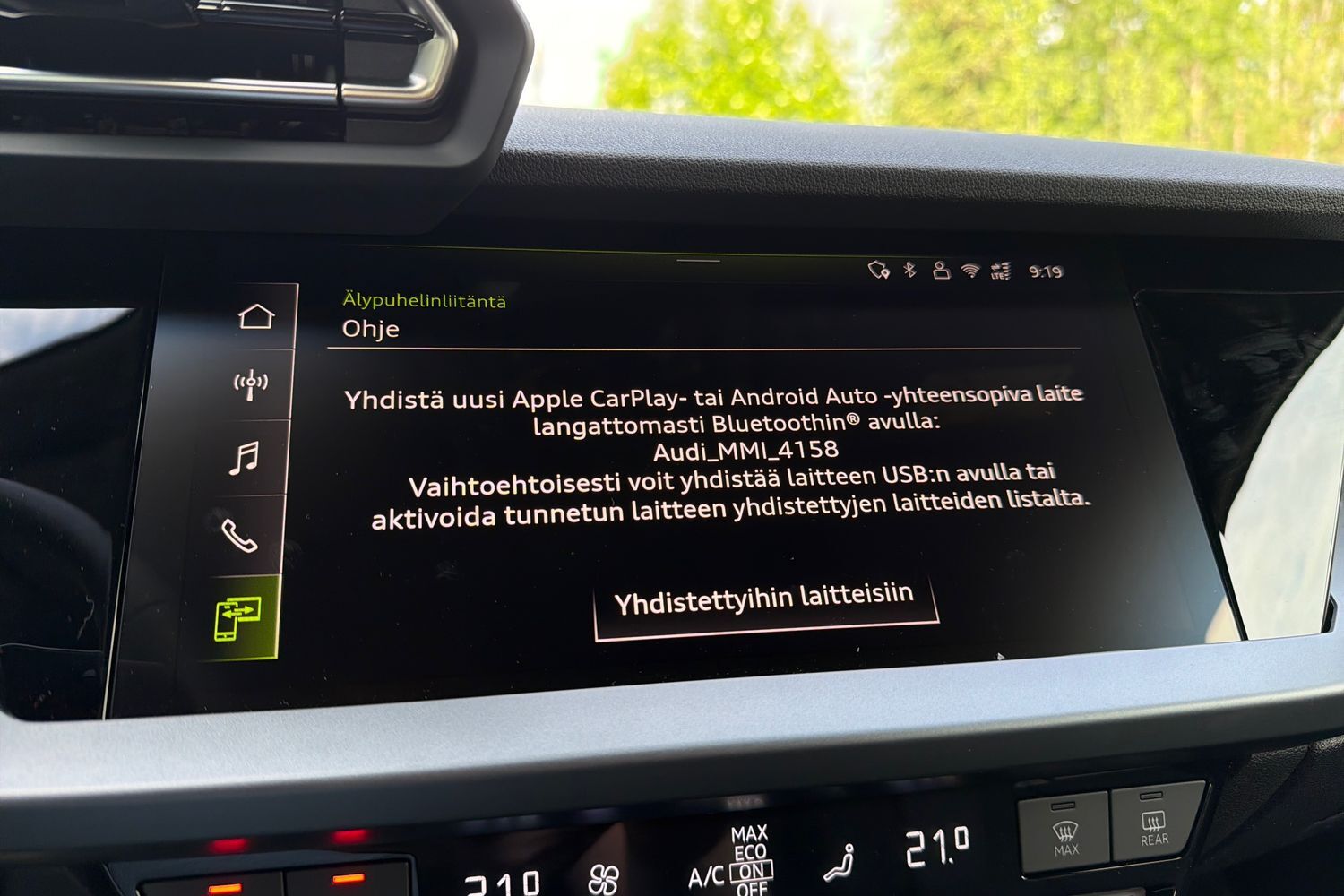 heti ajoon Audi A3