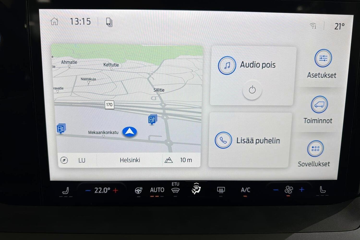 heti ajoon Ford Tourneo Courier