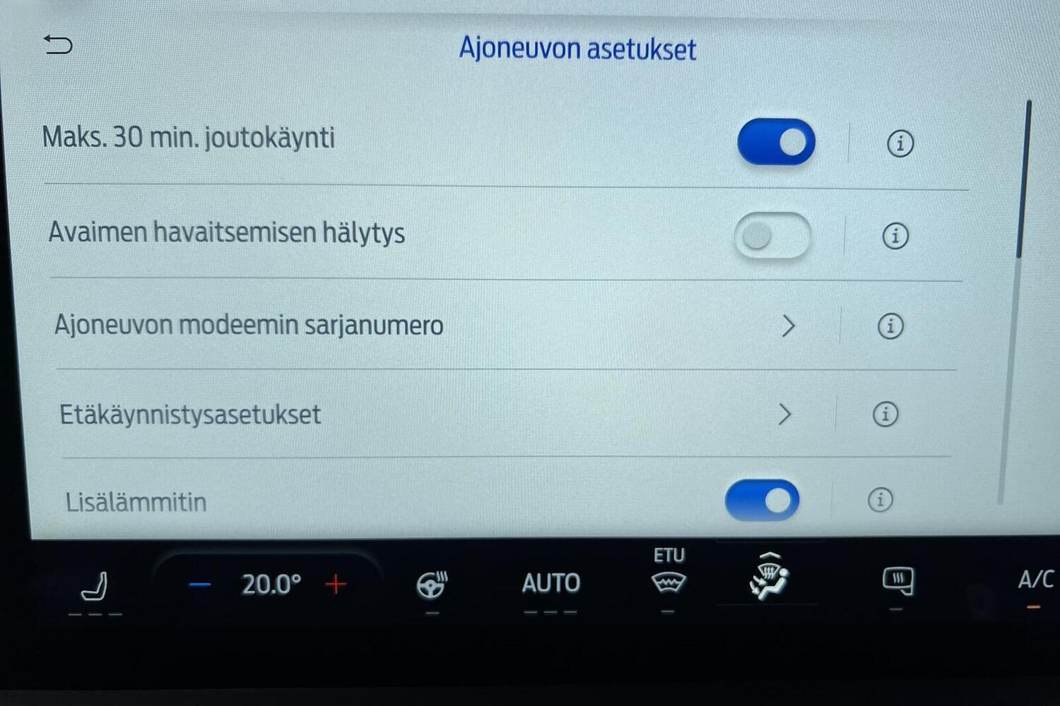 heti ajoon Ford Transit Custom