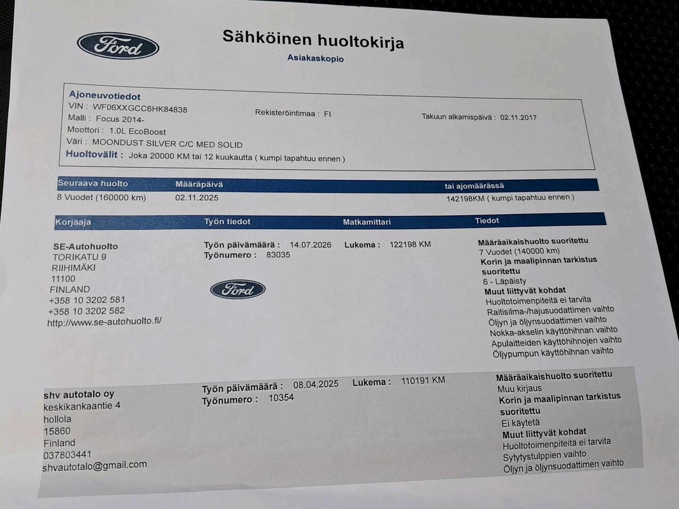 Ford Focus vaihtoauto