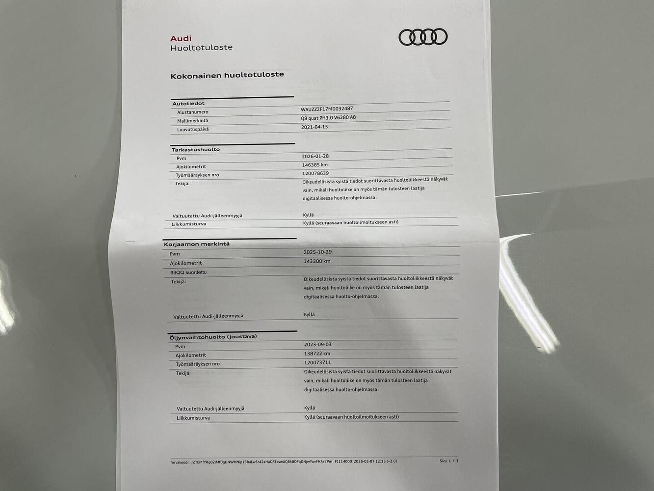 Audi Q8 vaihtoauto