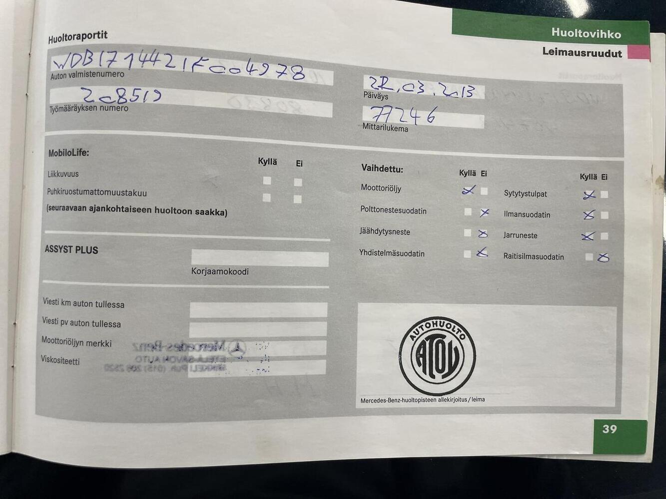 Mercedes-Benz SLK vaihtoauto