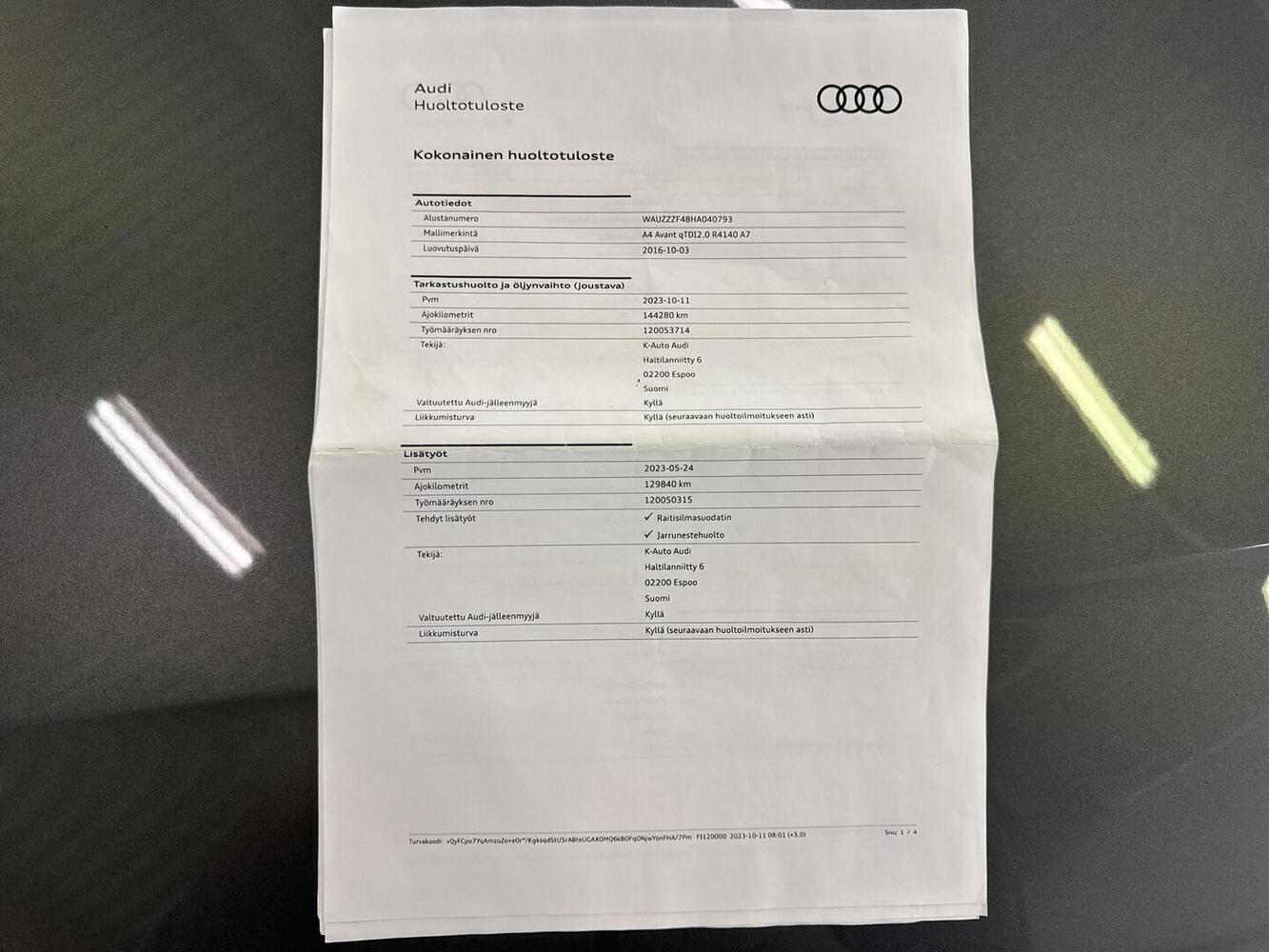 Audi A4 vaihtoauto