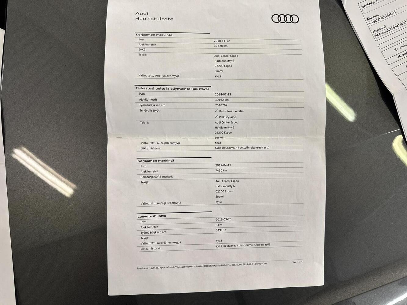 Audi A4 vaihtoauto