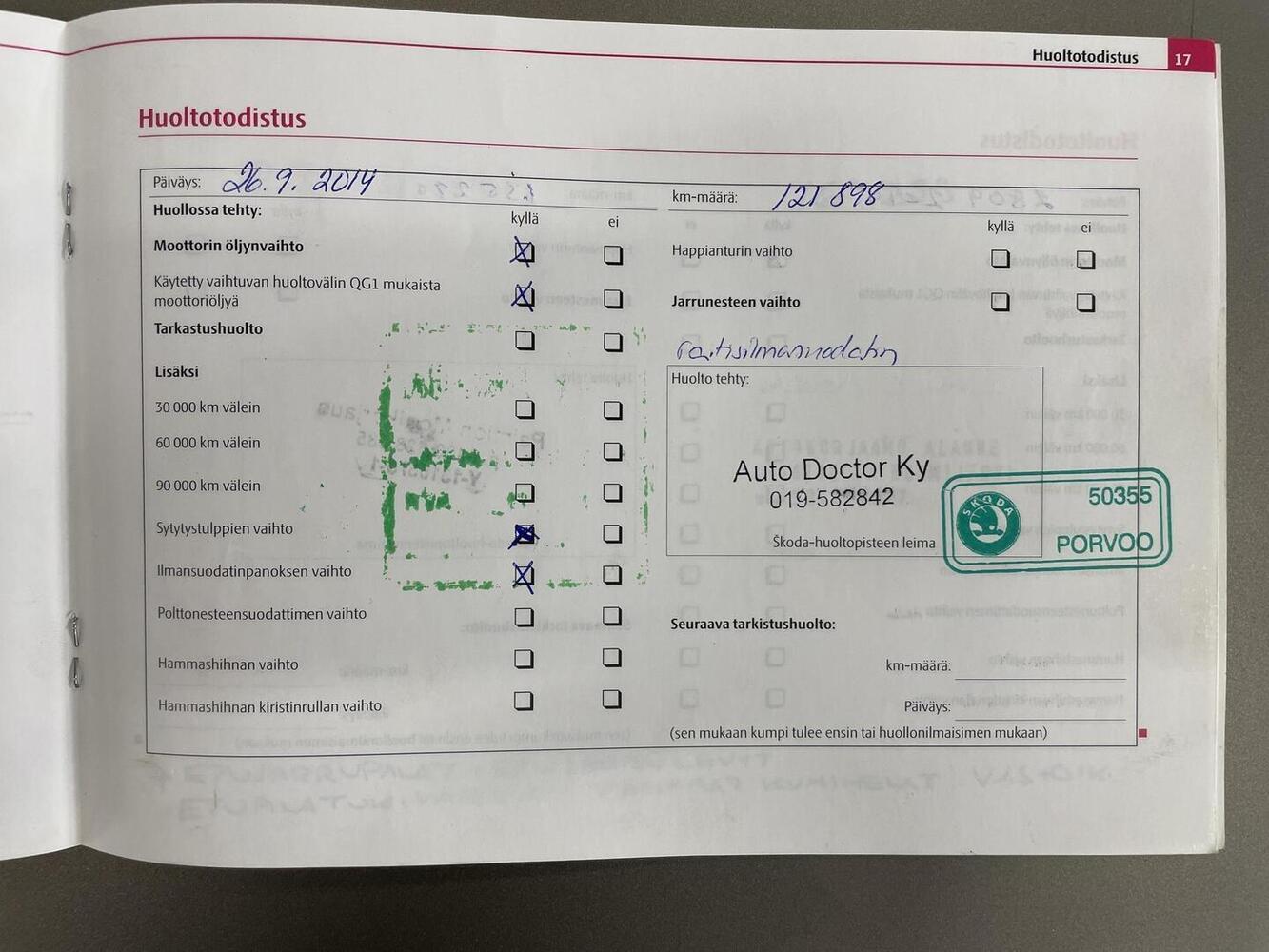 Skoda Roomster vaihtoauto