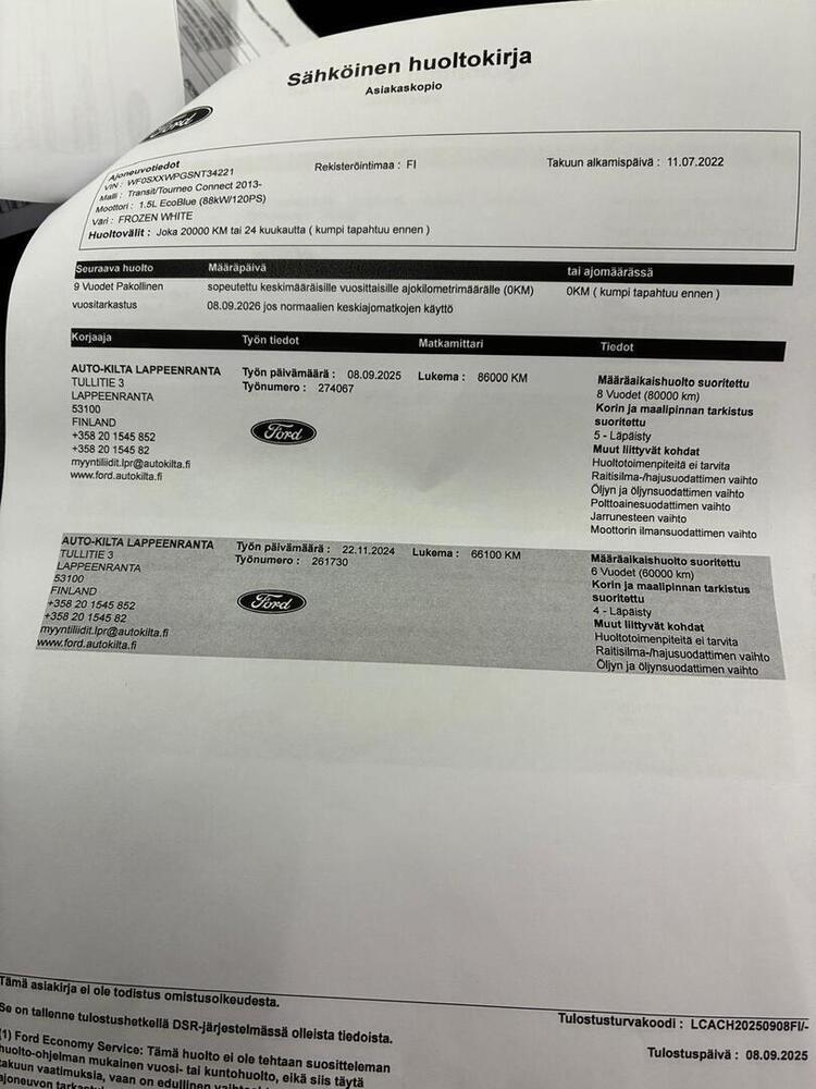Ford Transit Connect vaihtoauto