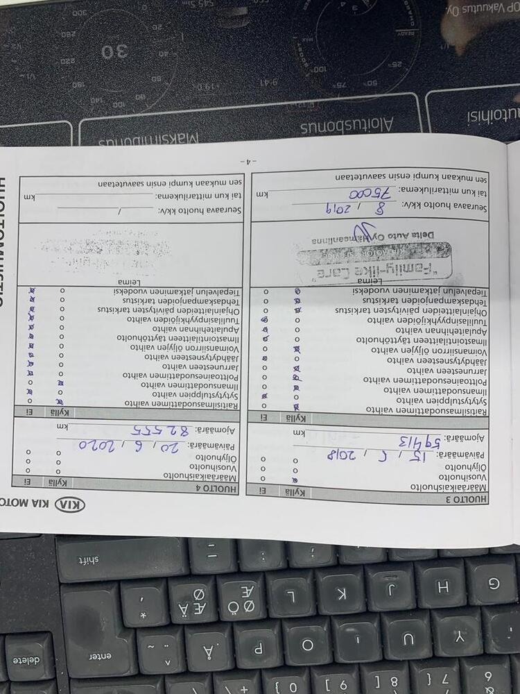 Kia Carens vaihtoauto