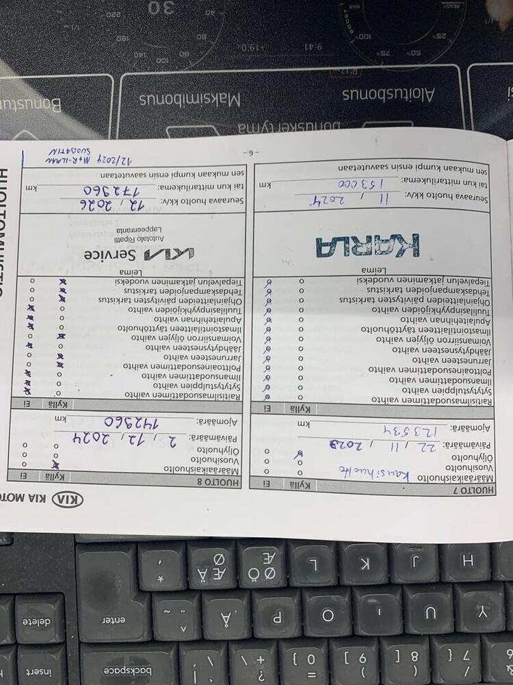 Kia Carens vaihtoauto