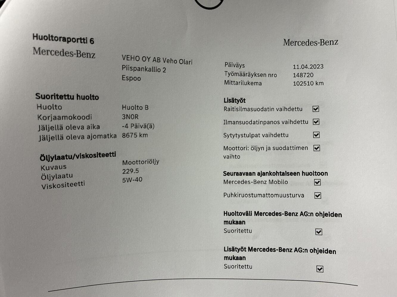 Mercedes-Benz E vaihtoauto