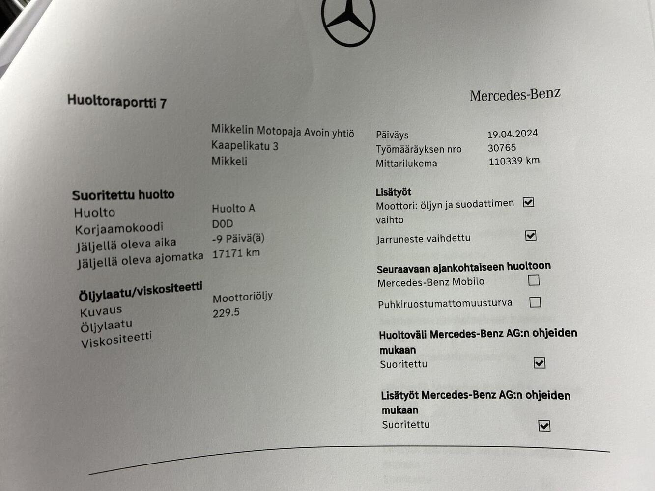 Mercedes-Benz E vaihtoauto