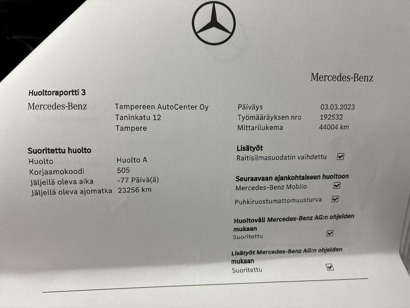 Mercedes-Benz EQC vaihtoauto