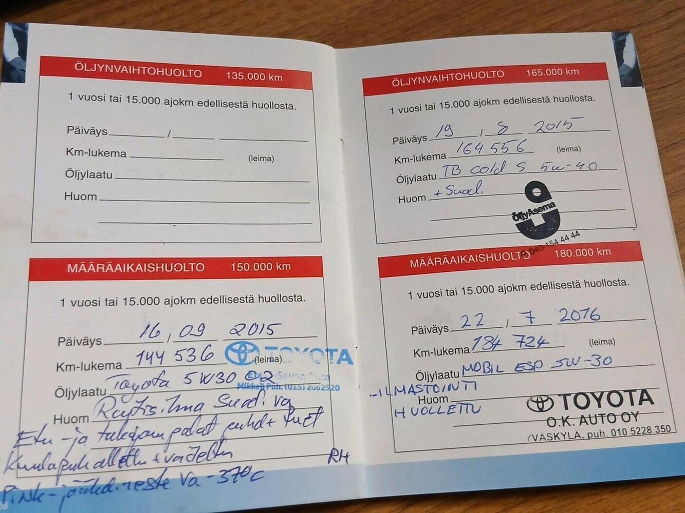 Toyota Avensis vaihtoauto
