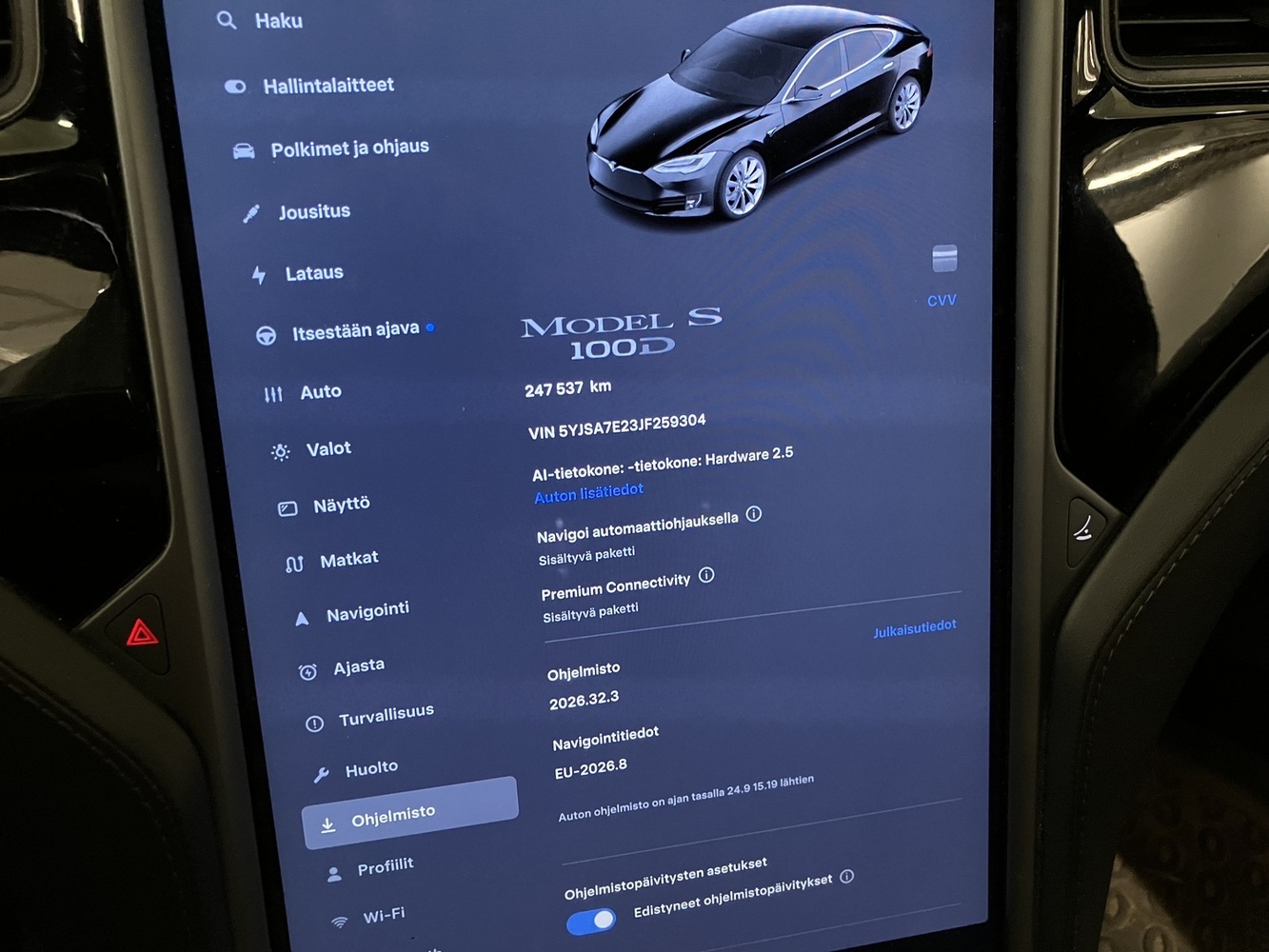 Tesla Model S vaihtoauto
