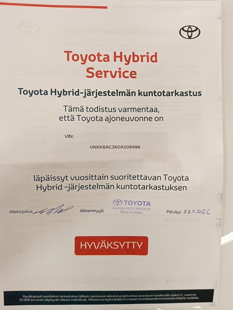 Toyota Yaris vaihtoauto