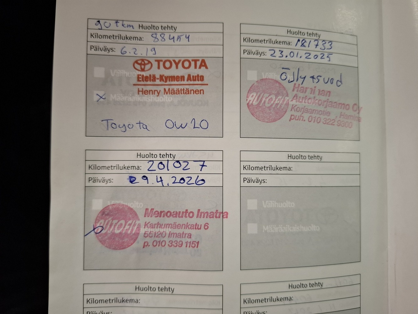 Toyota Avensis vaihtoauto