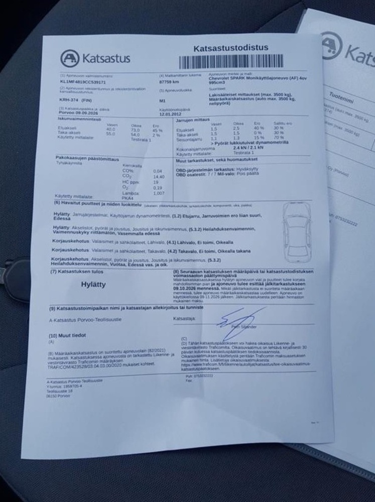 Chevrolet Spark vaihtoauto