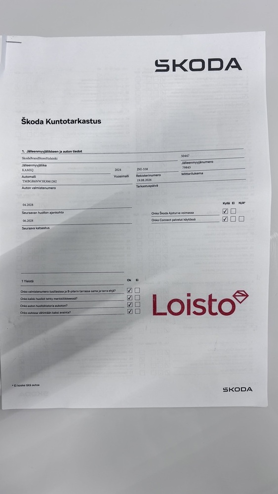 Skoda Kamiq vaihtoauto
