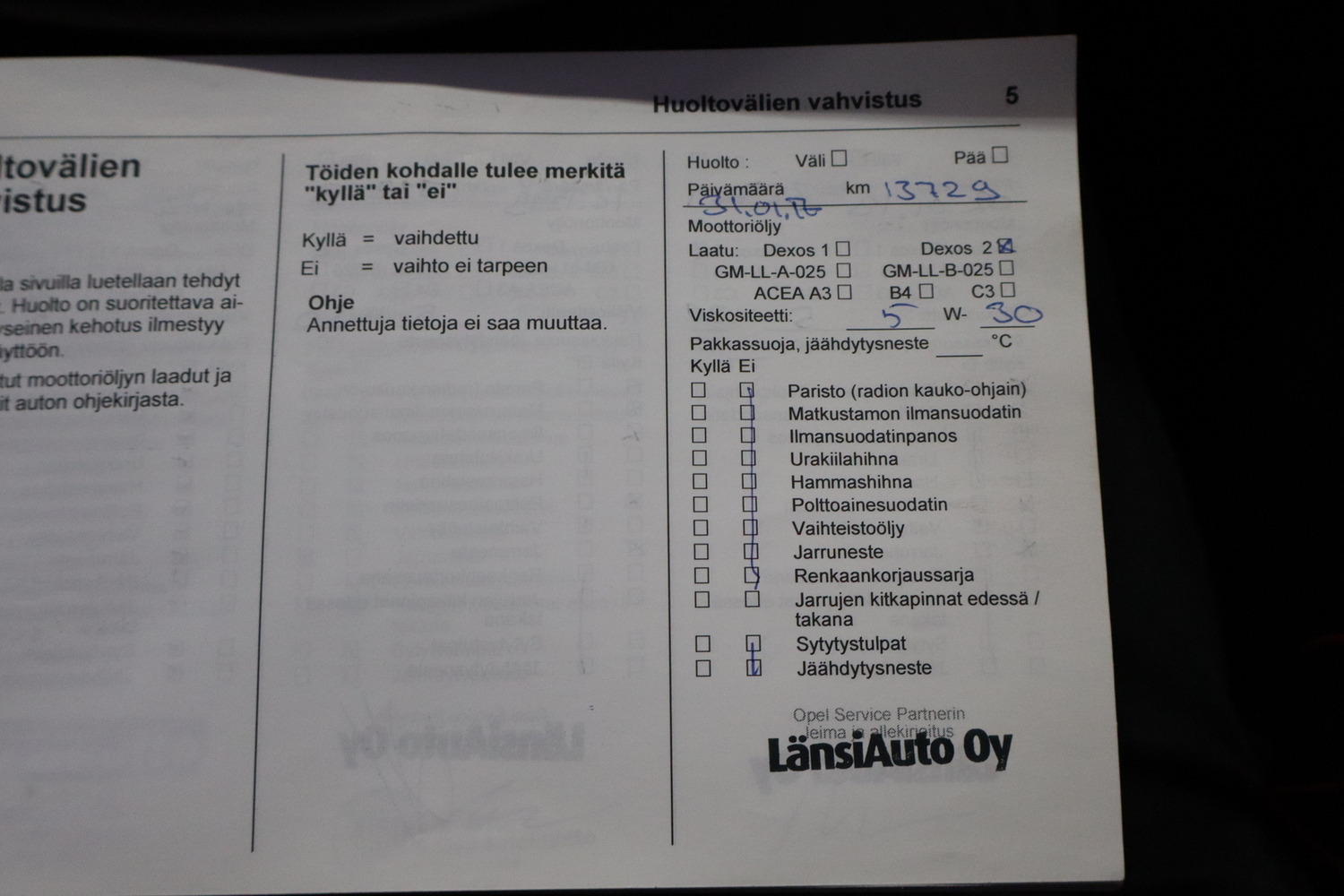 Opel Insignia vaihtoauto