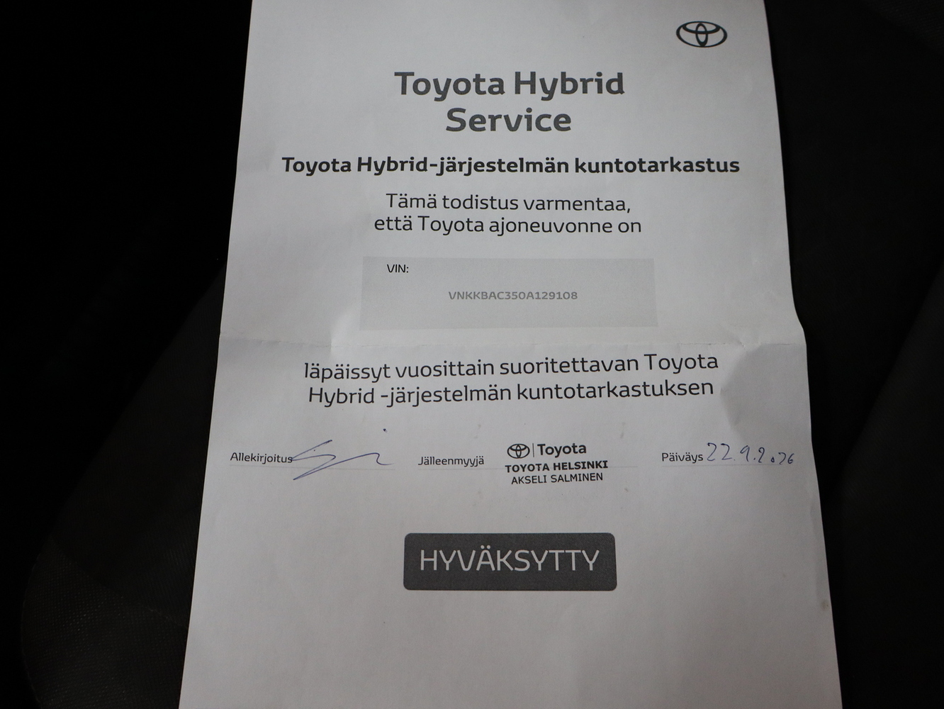 Toyota Yaris vaihtoauto