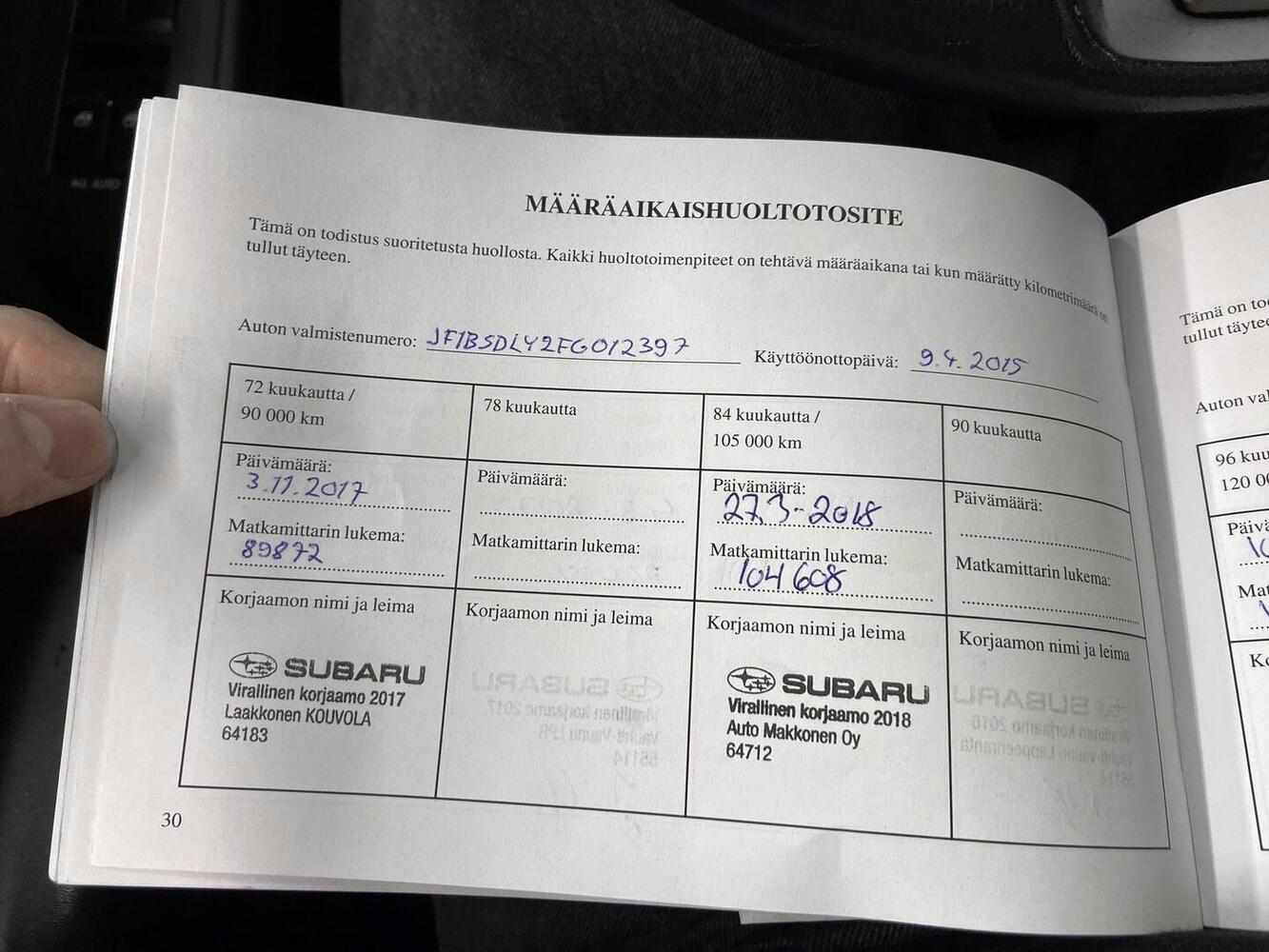 Subaru Outback vaihtoauto