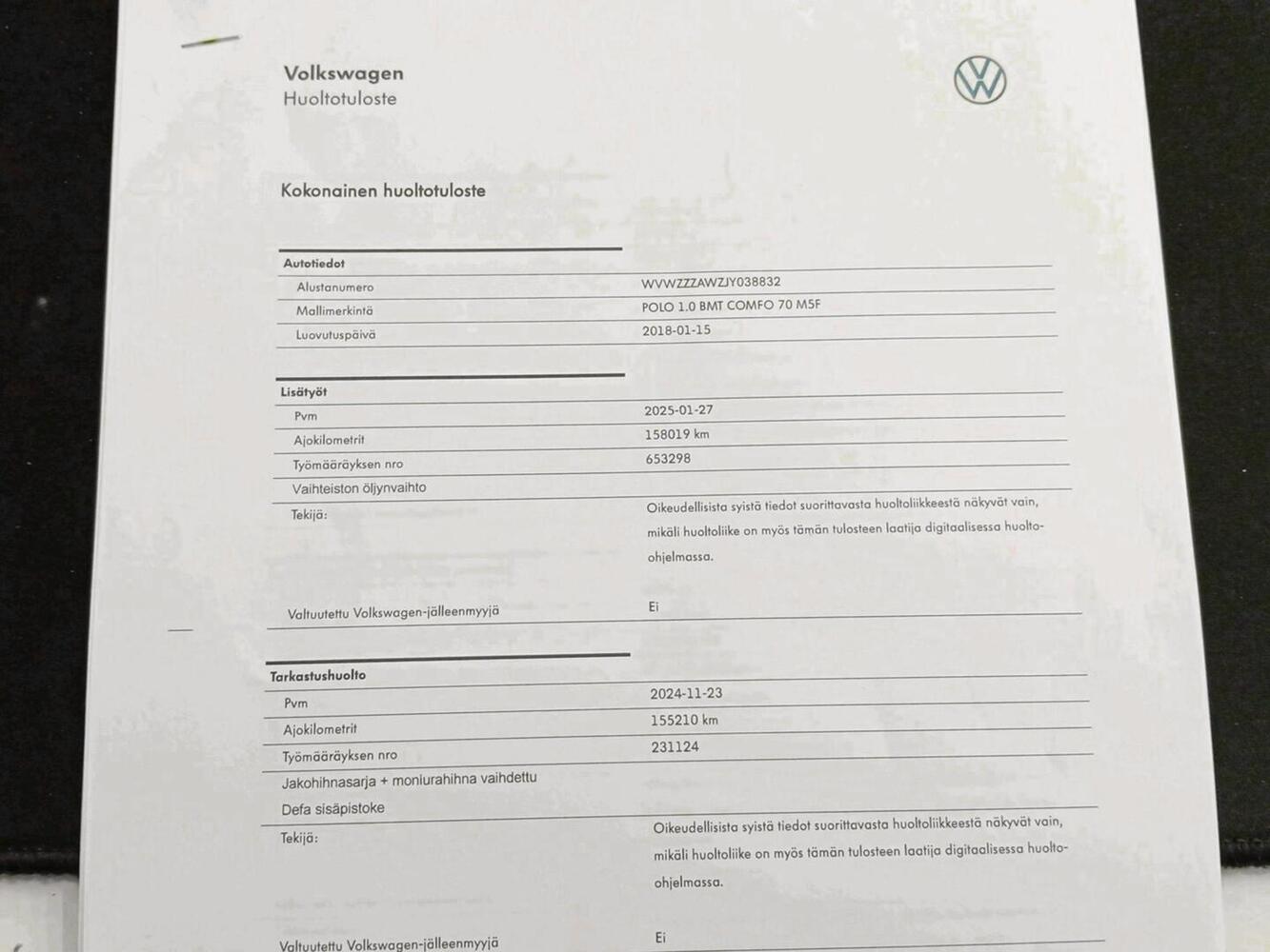 Volkswagen Polo vaihtoauto