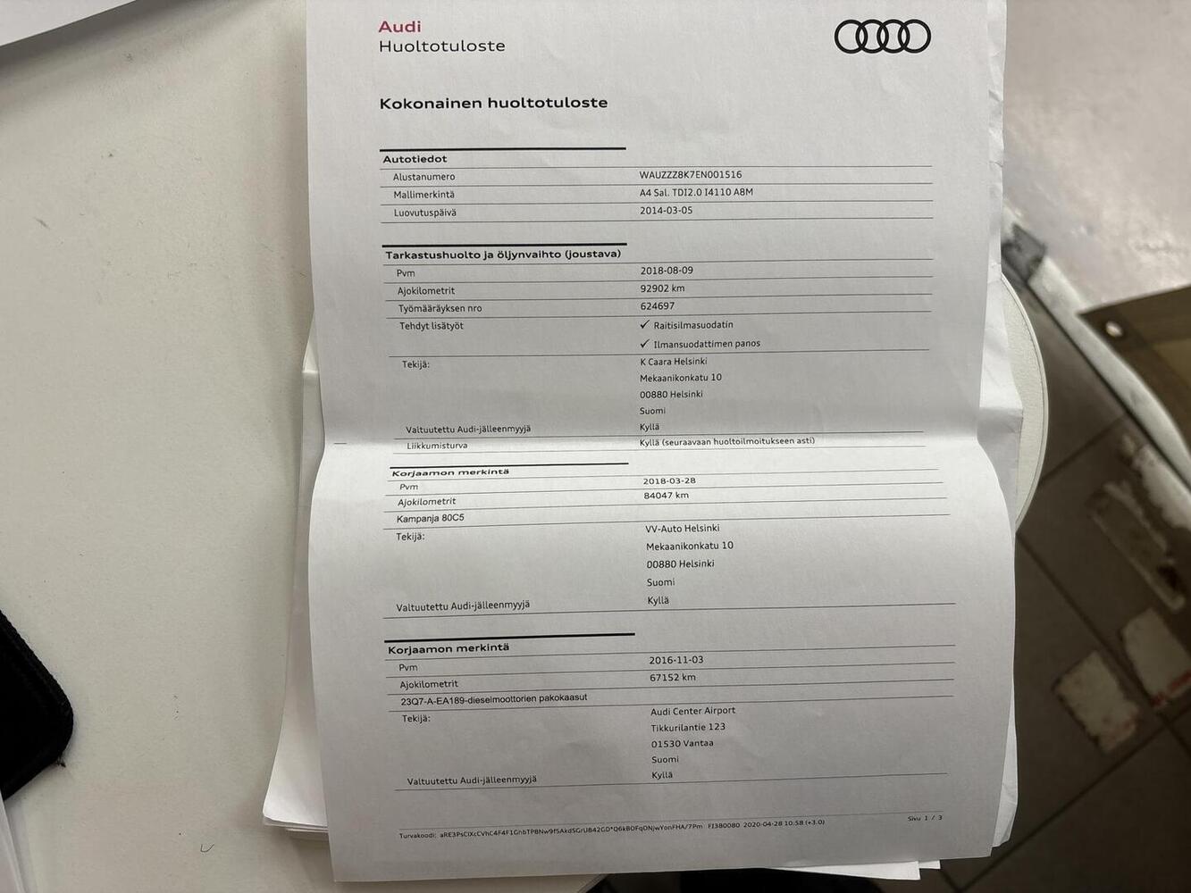 Audi A4 vaihtoauto