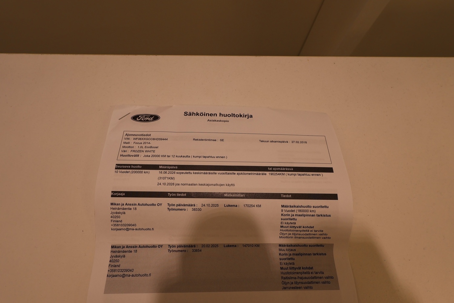 Ford Focus vaihtoauto
