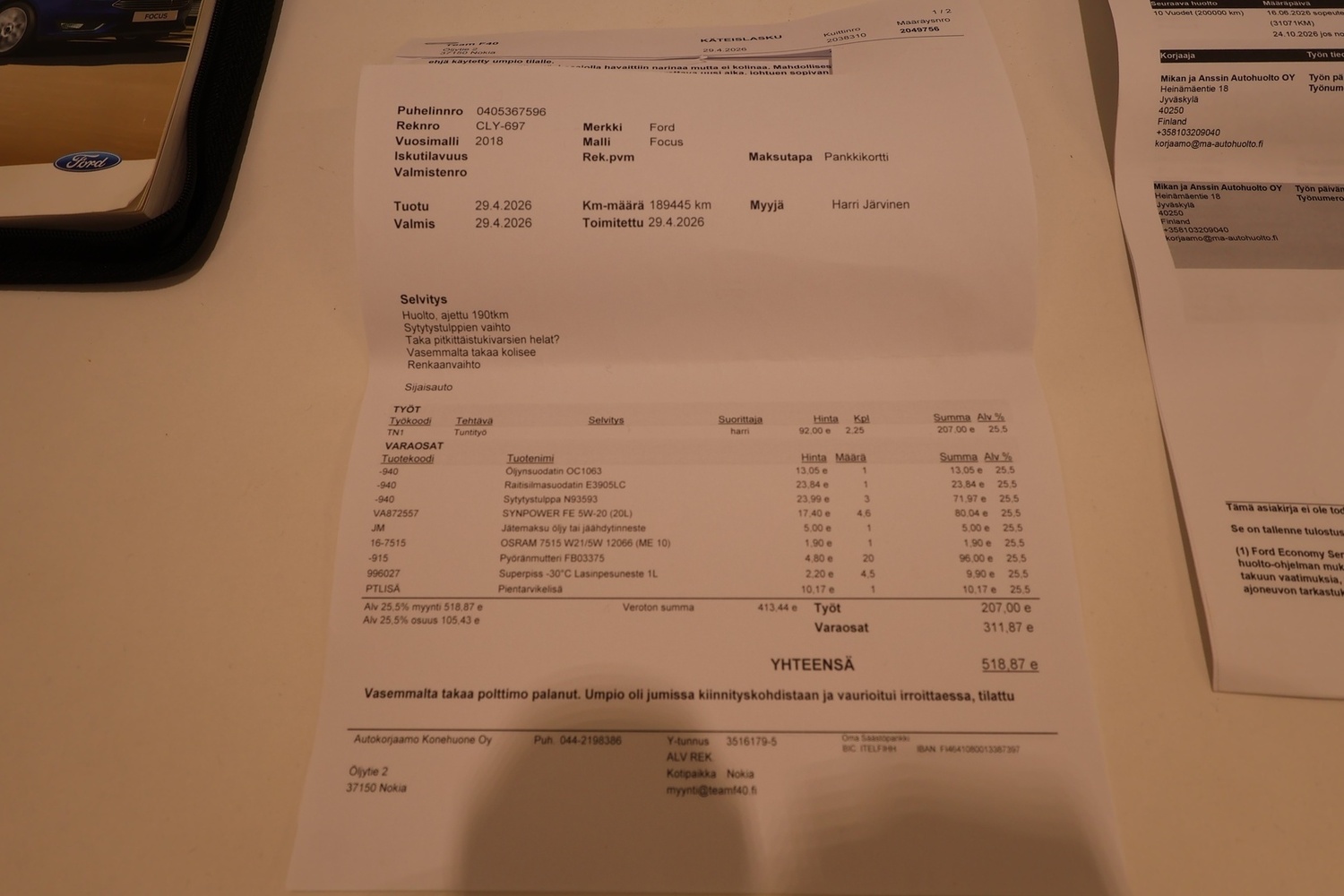 Ford Focus vaihtoauto
