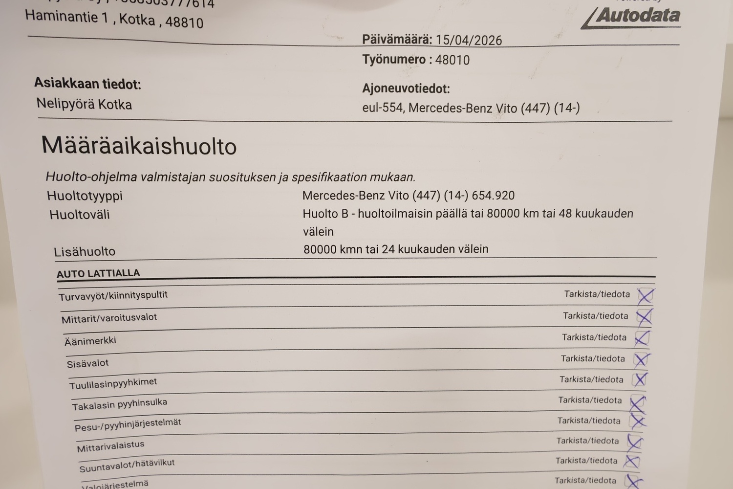 Mercedes-Benz Vito vaihtoauto