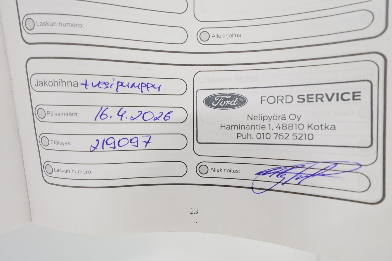 Ford Fiesta vaihtoauto
