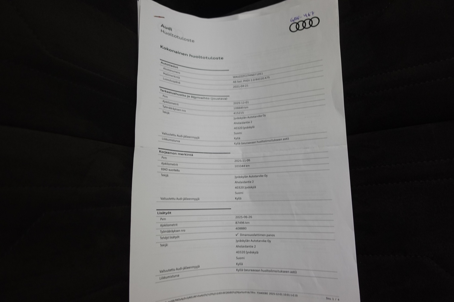 Audi A6 vaihtoauto
