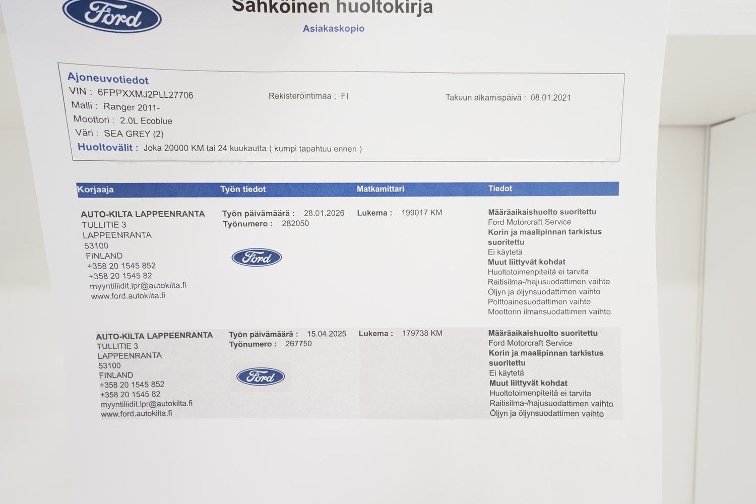 Ford Ranger vaihtoauto