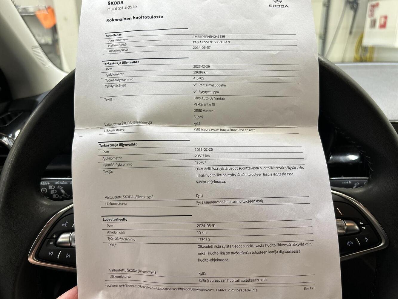 Skoda Fabia vaihtoauto