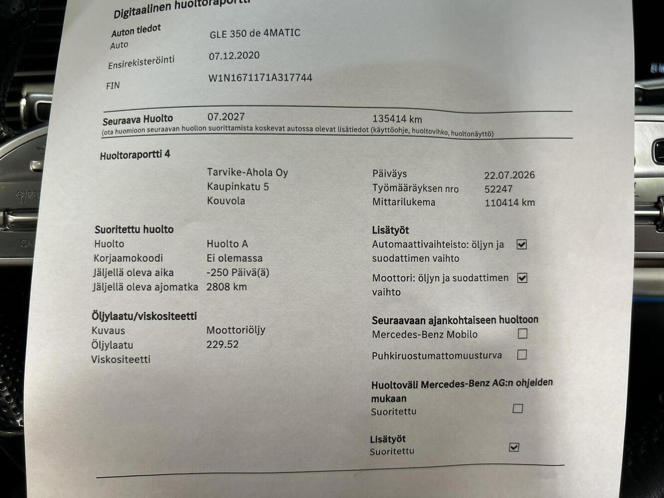 Mercedes-Benz GLE vaihtoauto