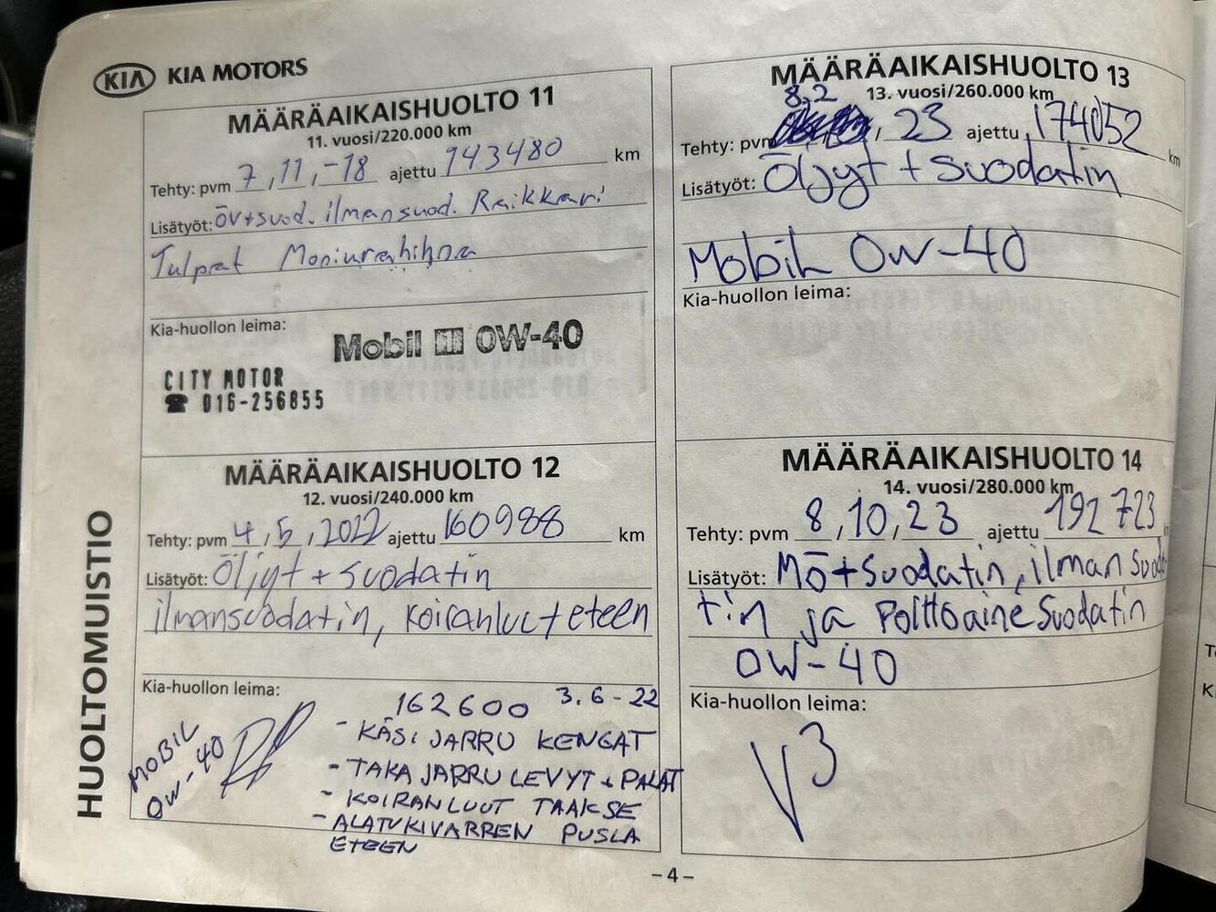Kia Carens vaihtoauto