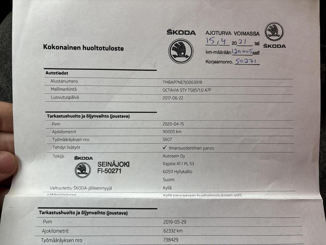 Skoda Octavia vaihtoauto