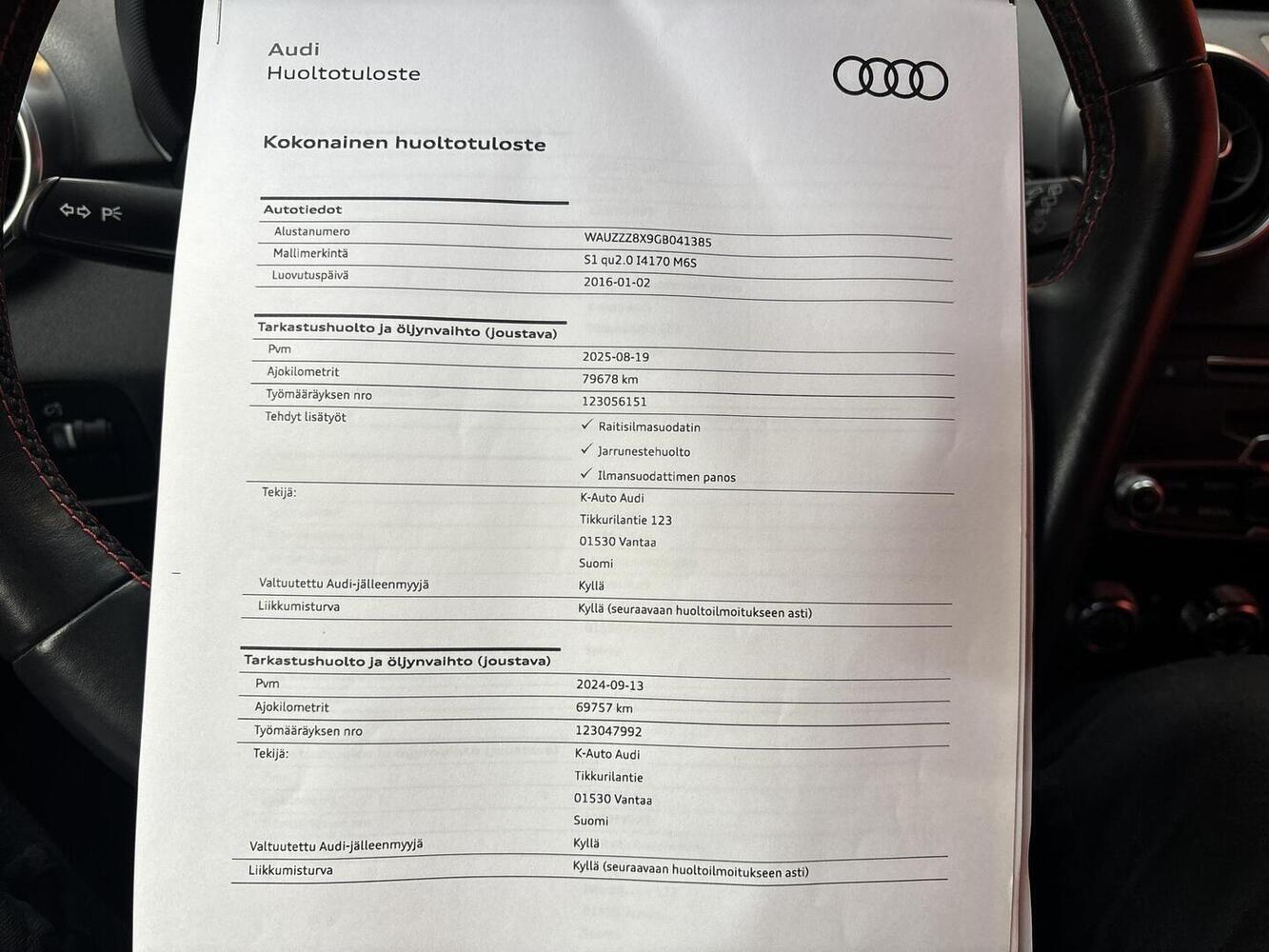 Audi S1 vaihtoauto