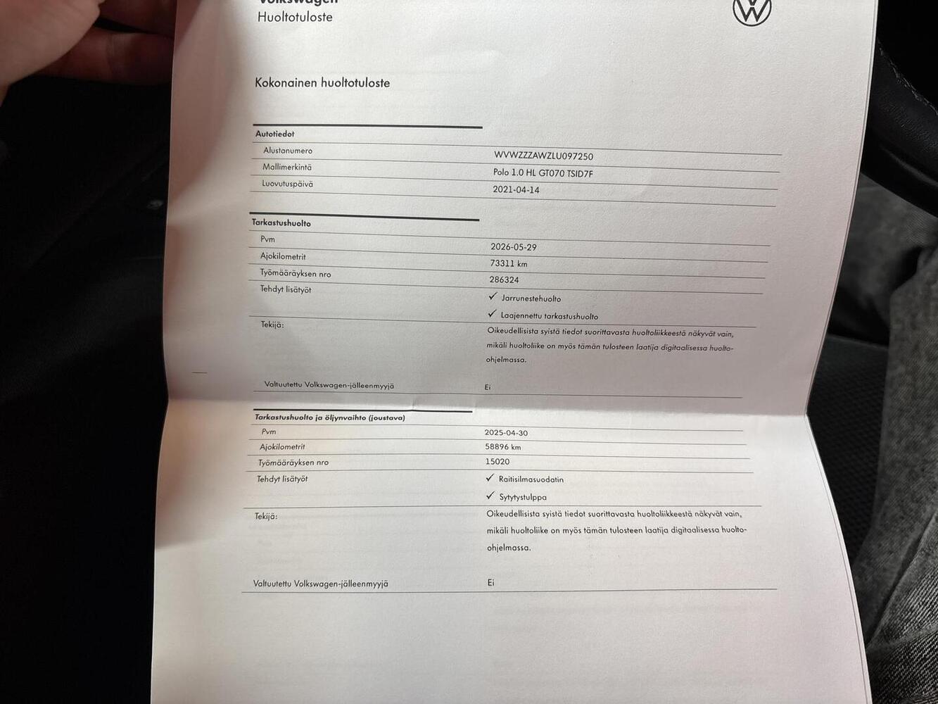 Volkswagen Polo vaihtoauto
