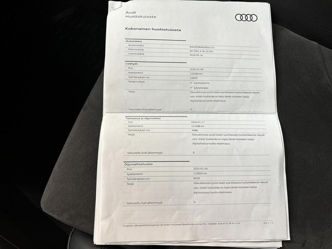 Audi Q3 vaihtoauto