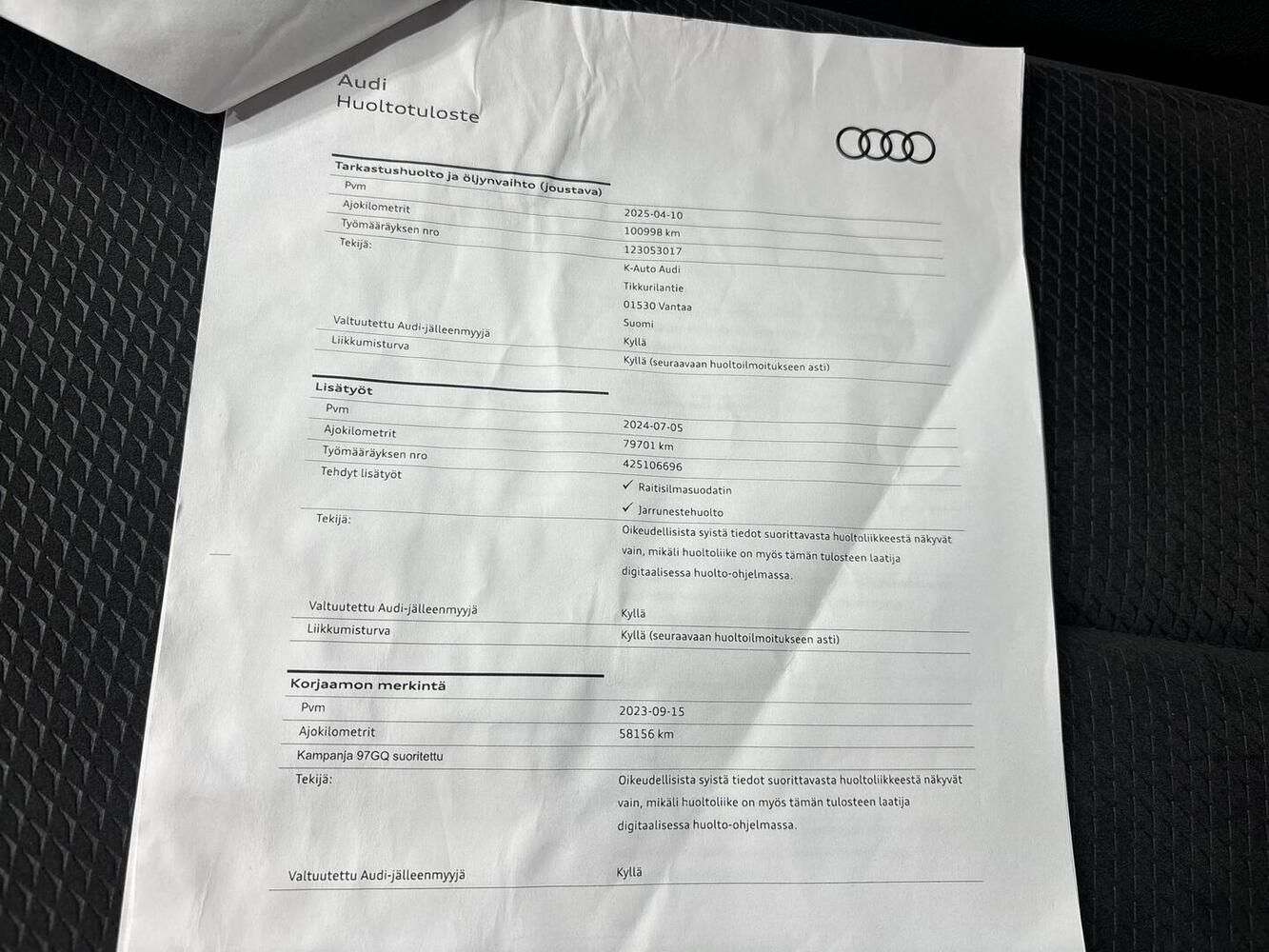 Audi A6 vaihtoauto