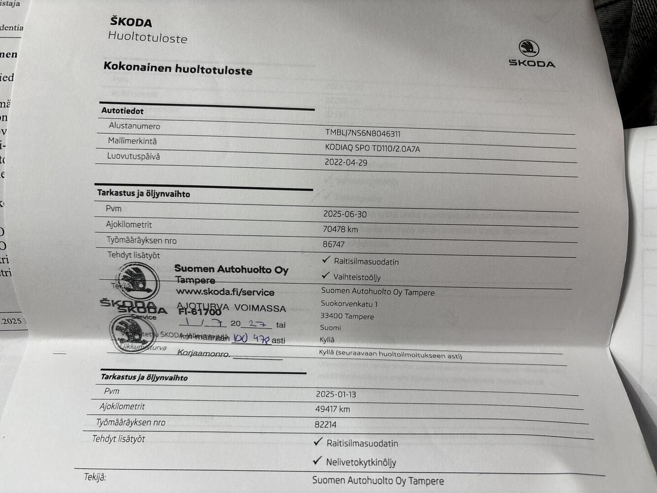 Skoda Kodiaq vaihtoauto